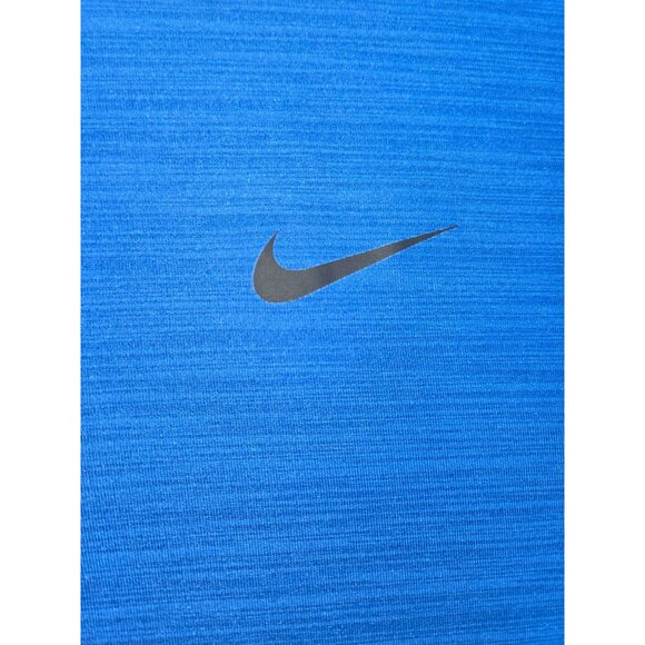 Nike Mens Dri-Fit Blue Quarter-Zip Long-Sleeve Shirt XXL - Picture 6 of 8